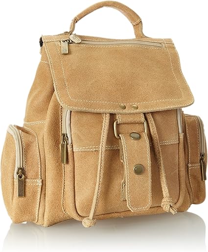 David King & Co. Mid Size Top Handle Backpack Distressed, Tan, One Size