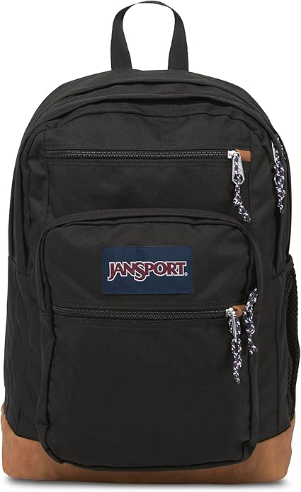 JanSport Cool Backpack, with 15-inch Laptop Sleeve - Large Computer Bag Rucksack with 2 Compartments, Ergonomic Straps, Black