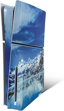 MightySkins Skin Compatible with PlayStation 5 Slim Disk Edition Console Only - Sky Lake | Protective, Durable, and Unique Vinyl Decal wrap Cover | Easy to Apply | Made in The USA