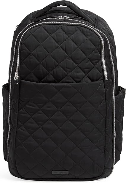 Vera Bradley Women's Performance Twill Travel Backpack Travel Bag, Black, One Size