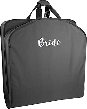 WallyBags Deluxe Travel Garment Bag, Black-B1, 60-Inch