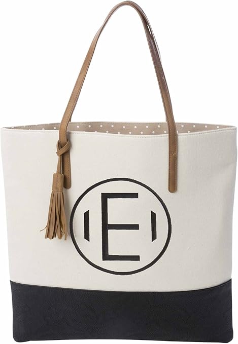 Mud Pie Tote, Initial E