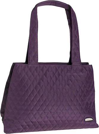 Travelon 3-Compartment Tote, Plum, One Size