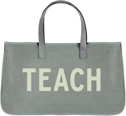 Santa Barbara Design Studio Hold Everything Canvas Tote Bag, 20 x 11-Inch, Teach