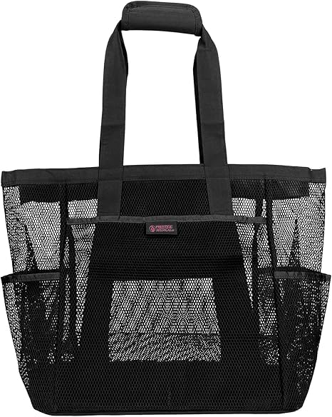 Prestige Medical Nurses Mesh Utility Tote Bag, Black