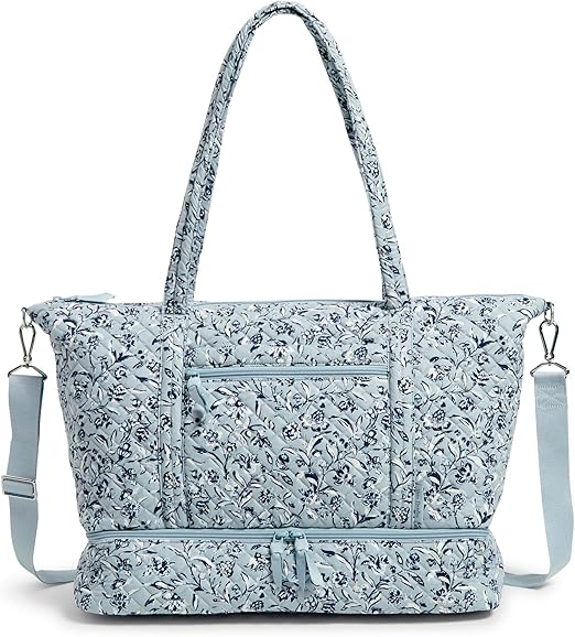 Vera Bradley Women's Cotton Deluxe Travel Tote Travel Bag