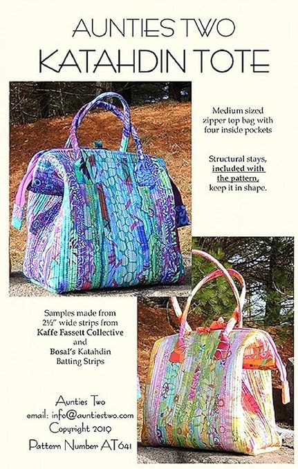 Aunties Two Katahdin Tote Pattern