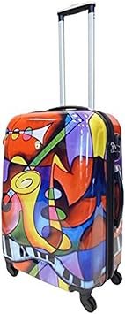 Dejuno 3-Piece Lightweight Hardside Spinner Upright Luggage Set-Jazz, One Size