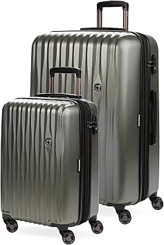 SwissGear 7272 Energie Hardside Expandable Luggage with Spinner Wheels, Gunmetal, 2-Piece Set (19/27)