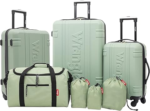 Wrangler Venture Luggage and Travel, Laurel, 7-Piece Set