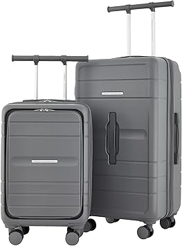 French Connection 2 Piece Trunk Luggage Set, Quiet Shade