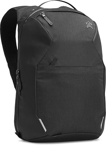 STM Myth 18L Laptop Backpack - Durable, Stylish, and Laptop Backpack with Pockets - Fits 15-Inch Laptop and 16-Inch MacBook Pro with Laptop Protection - Black (stm-117-186P-05)