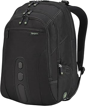 Targus Spruce EcoSmart Travel Laptop Backpack for 17 inch Laptops, TSA-Friendly Carry On Backpack Laptop Bag for Work and Travel, Black (TBB019US)