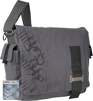 Caselogic SNM-15F 15-Inch Earth Friendly Canvas Messenger Bag (Gray)