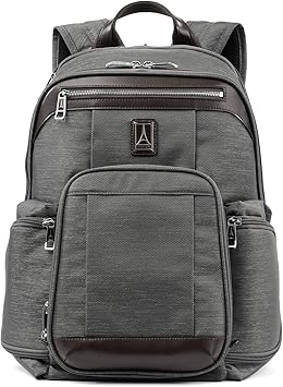 Travelpro Platinum Elite Business Laptop Backpack, Fits up to 17.5 Inch Laptop, Work, Travel, Men and Women, Vintage Grey