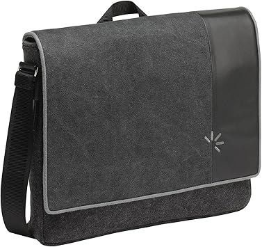 Case Logic UCS-13 13-Inch Felt Messenger Bag with Laptop Storage (Black/Gray)