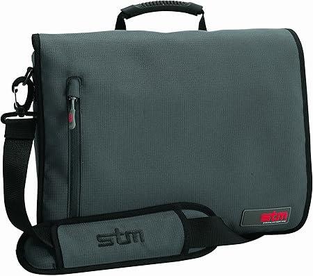 STM Bags DP-1713-1 Small Brink Shoulder Bag, Fits up to 13 Inch Screens, Charcoal-Black