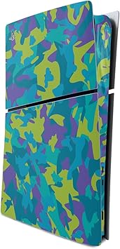 MightySkins Skin Compatible with PlayStation 5 Slim Digital Edition Console Only - Summer Camouflage | Protective, Durable, and Unique Vinyl Decal wrap Cover | Easy to Apply | Made in The USA