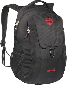 Timberland 41334-1073 Holderness Laptop Backpack (Black/Red)