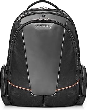 Everki Flight Business - Spacious Business Backpack for 16-inch Laptops, Large Compartments, Travel Laptop Backpack, Extra Large Bookbags for Men, Capacity of 28.5-L (EKP119), Black