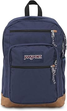 JanSport Cool Backpack, with 15-inch Laptop Sleeve - Large Computer Bag Rucksack with 2 Compartments, Ergonomic Straps, Navy