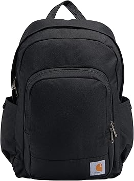 Carhartt Classic Daypack, Durable Water-Resistant Pack with Laptop Sleeve, 25L Backpack (Black), PFAS Free