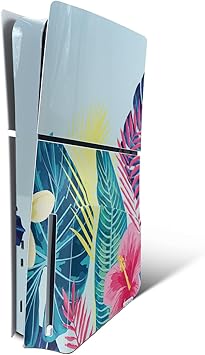 MightySkins Skin Compatible with PlayStation 5 Slim Disk Edition Console Only - Summer Vibes | Protective, Durable, and Unique Vinyl Decal wrap Cover | Easy to Apply | Made in The USA