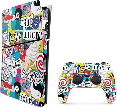 MightySkins Skin Compatible with PlayStation 5 Slim Digital Edition Bundle - Puppy Fall | Protective, Durable, and Unique Vinyl Decal wrap Cover | Easy to Apply | Made in The USA