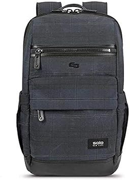 Solo New York Highland Boyd Laptop Backpack, Navy/Black Plaid