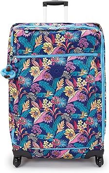 Kipling Women's Darcey Large 29-Inch Softside Checked Rolling Luggage, 360 Degree Spinning Wheels