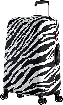 Olympia U.S.A. Spandex Luggage Medium Suitcase Cover, Zebra