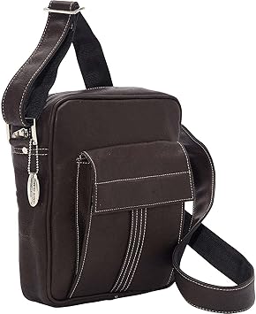 David King & Co. Deluxe Medium Size Messenger with Flap, Cafe, One Size