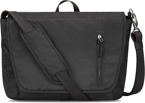 Travelon: Urban - Anti-Theft Messenger Bag - Black, 14 x 10.25 x 4.75