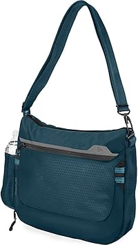 Travelon Anti-Theft Active Medium Crossbody Messenger Bag, Teal