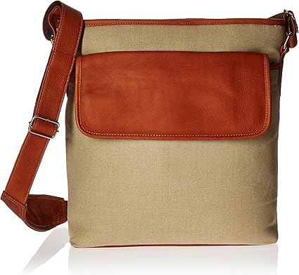 Front Flap Shoulder Bag, Saddle, One Size