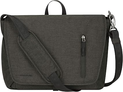 Travelon: Urban - Anti-Theft Messenger Bag - Slate, 14 x 10.25 x 4.75