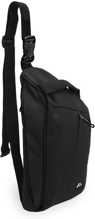 Everest Sling Messenger Bag, Black