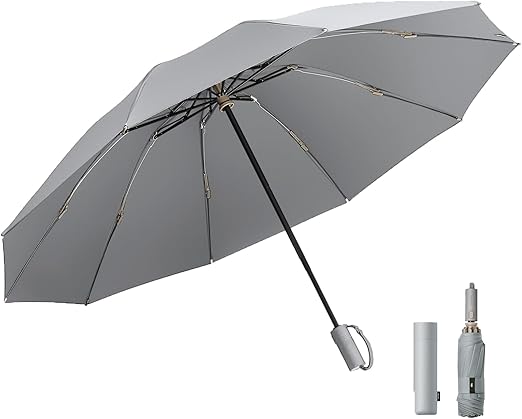 Beneunder Windproof Umbrella Tri-fold Reverse Folding Umbrella Lightweight Portable Travel Umbrella,Strong Compact Umbrella for Wind and Rain,Perfect Car Umbrella,Backpack,and On-the-GO