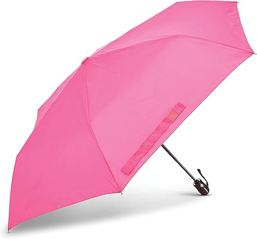 Samsonite Compact Auto Open/Close Umbrella, Bright Pink, One Size