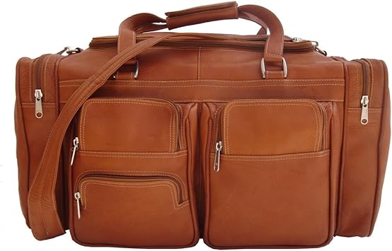 20In Duffel Bag with Pockets, Saddle, One Size