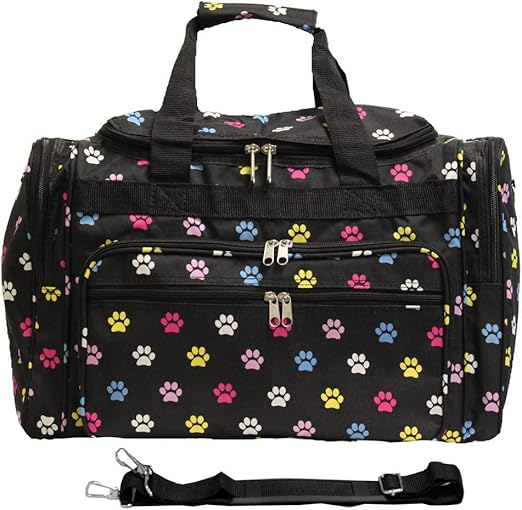 World Traveler Animal Prints 19-inch Duffel Bag, Multi Dog Paws