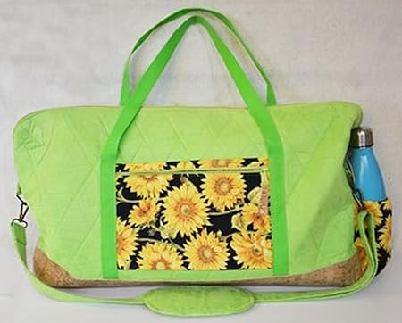 The Decorating Diva Debbie's Duffel Bag Pattern, Green/Yellow