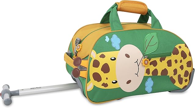 J World New York Kids' Giraffe Rolling Duffel Bag, One Size