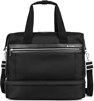 Travelpro Platinum Elite Carry on Soft Travel Drop-Bottom Weekender Bag