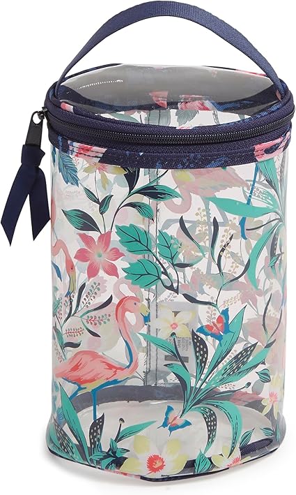 Vera Bradley Lotion Toiletry Bag, Flamingo Garden