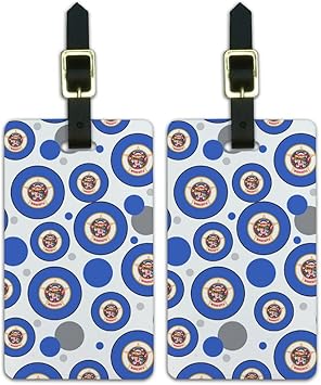 Graphics & More Luggage Suitcase Carry-on Id Tags Minnesota State Flag, White, One Size