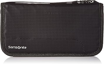 Samsonite RFID Zip Close Travel Wallet, Black, One Size