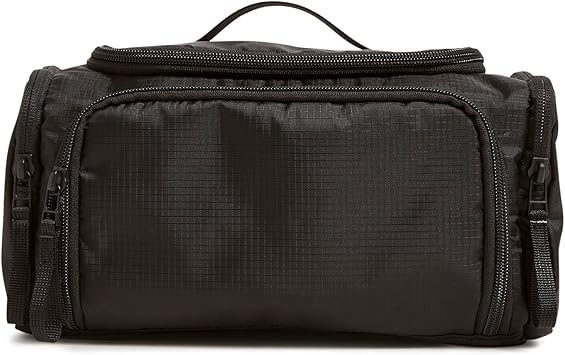 Vera Bradley Ripstop Large Travel Cosmetic Makeup Organizer Bag, Black