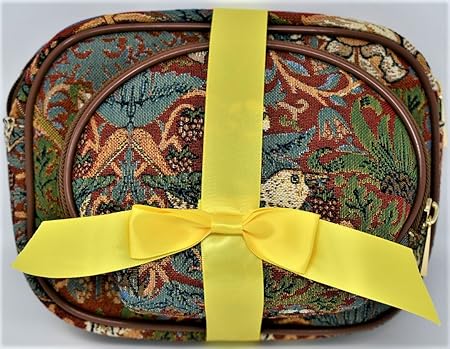 Sainty 06 2 Piece Strawberry Thief Cosmetic Case, Tapestry