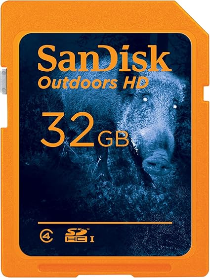 SanDisk 32GB 2-Pack Outdoors HD SDHC UHS-I Memory Card (2x32GB) - Up to 100MB/s, C4, Trail Camera SD Card - SDSDBNN-032G-GN6V2